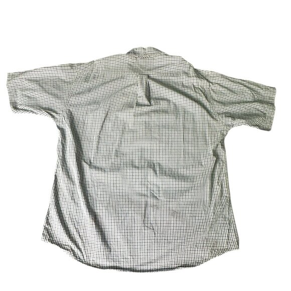 Tommy Hilfiger Plaid Short-Sleeve Button-Down Shirt Blue & Green Classic Mens XL - Picture 5 of 6